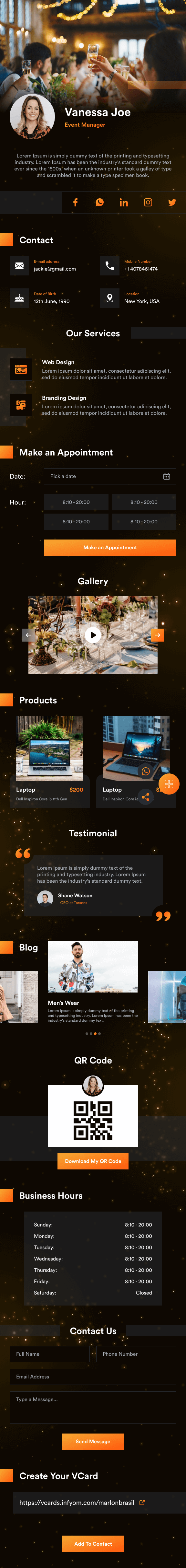 Event Management template