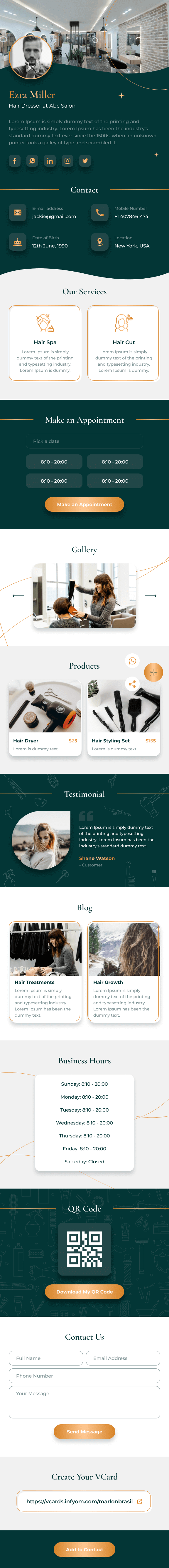 Salon template