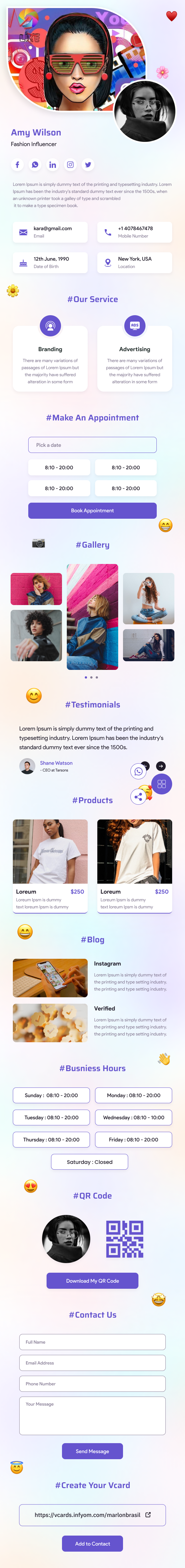 Social Media template