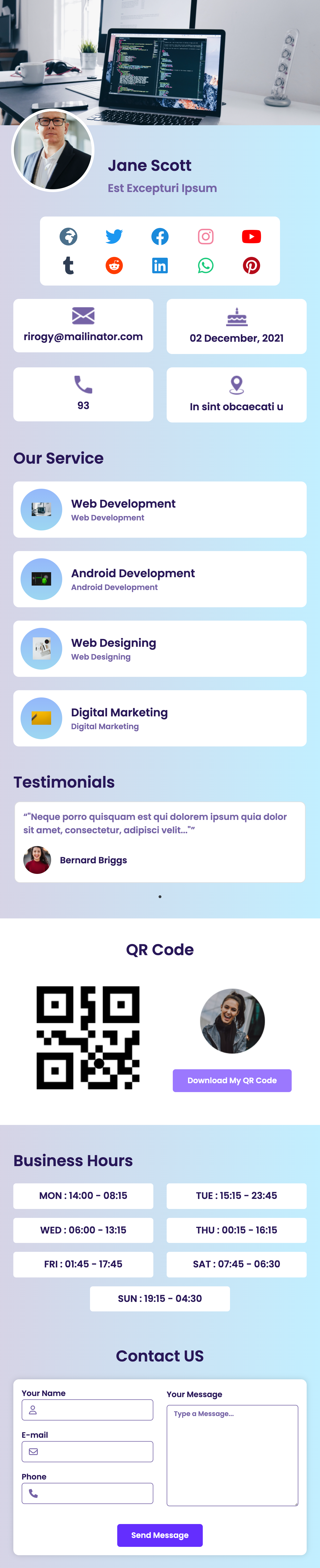 Corporate Connect template